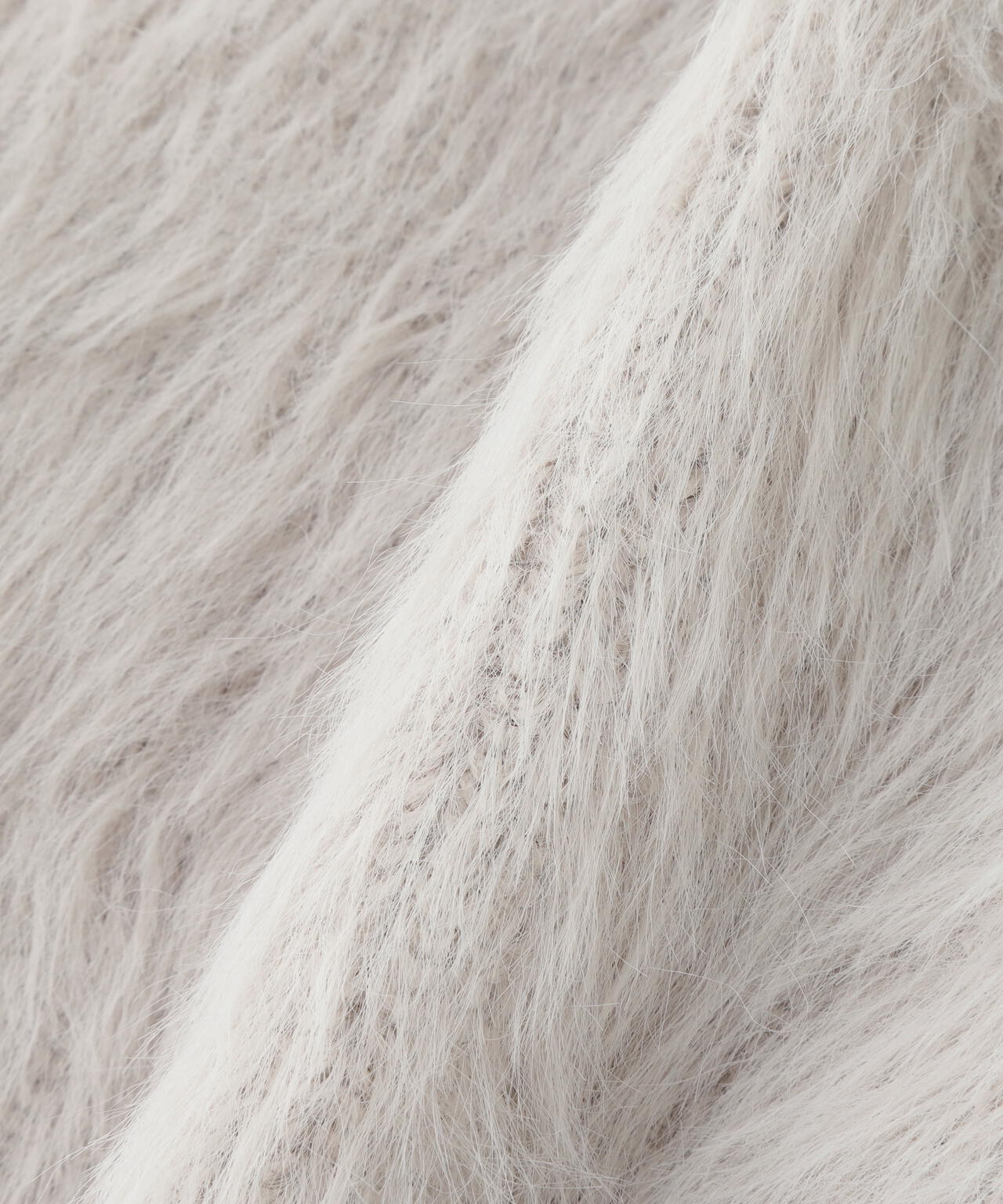 シャギーカーデセットニットワンピース