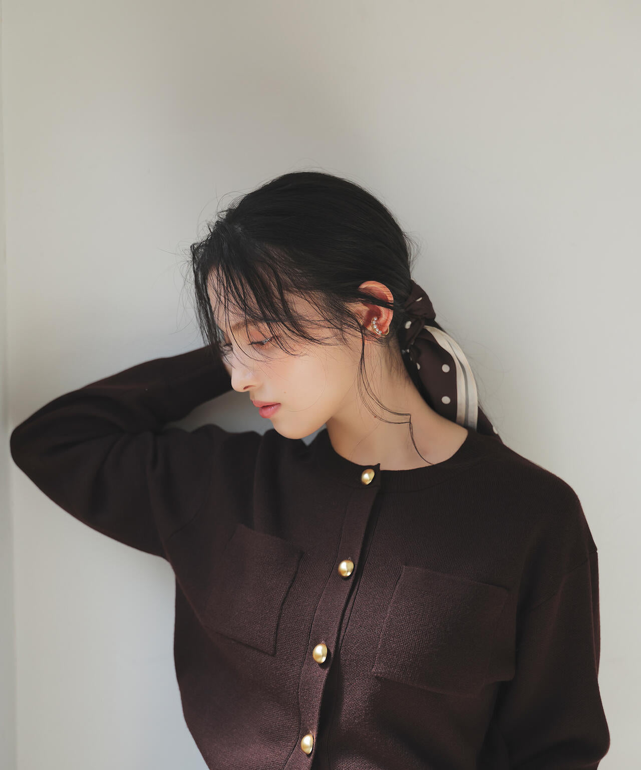 【Oggi掲載】【大宮ルミネ・mix.tokyo 限定カラー:ネイビー】ダブルフェイスニットセットアップ