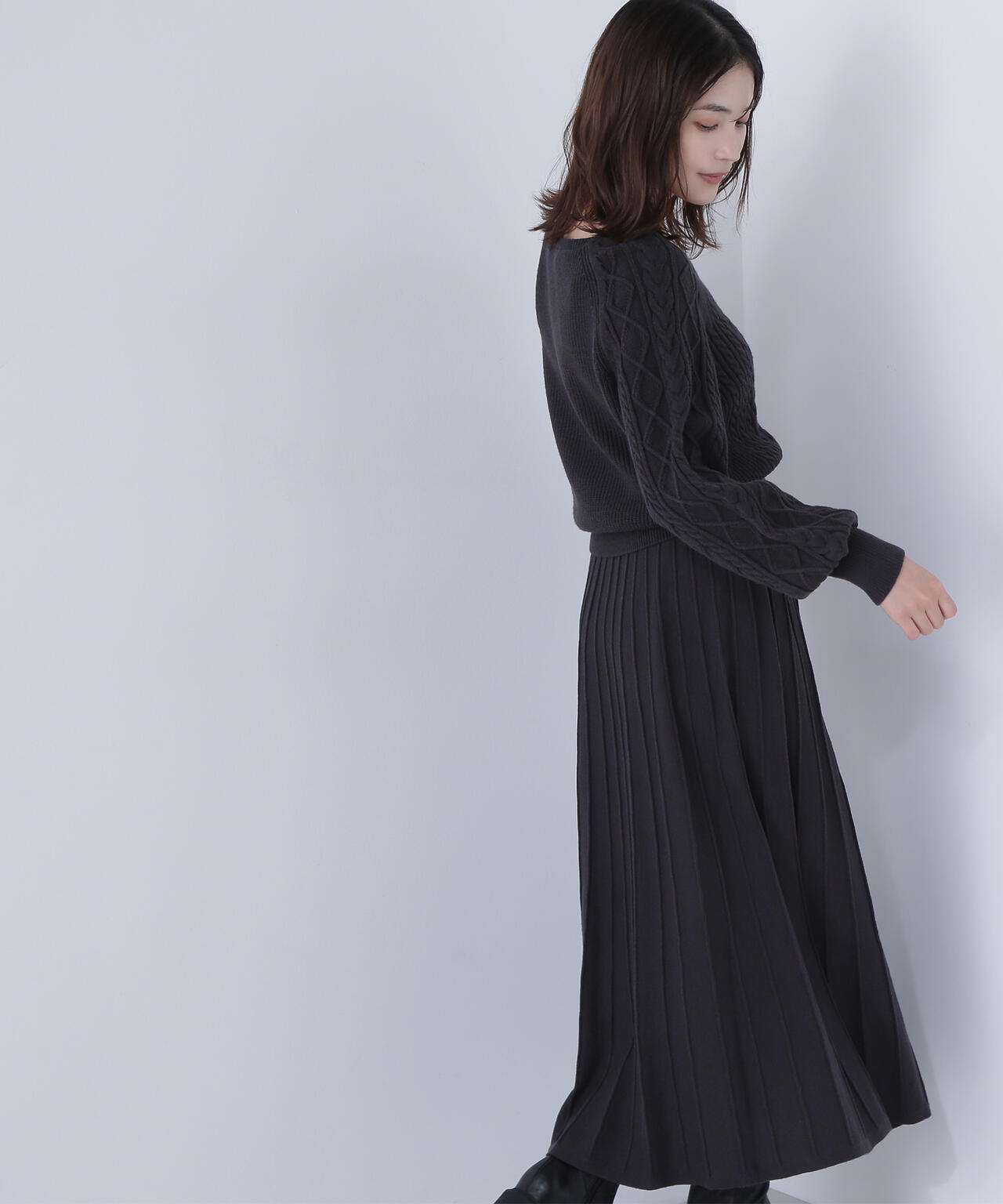 ケーブルニットセットアップ