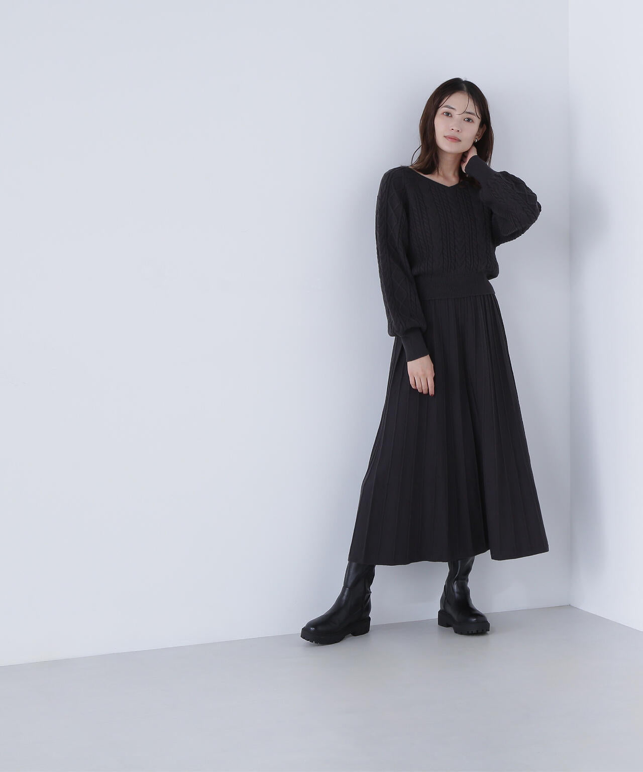 ケーブルニットセットアップ