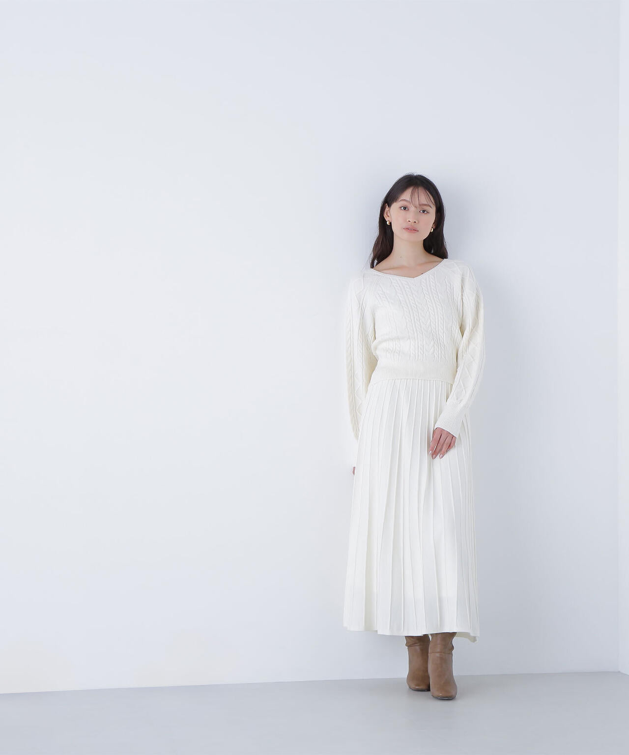 ケーブルニットセットアップ