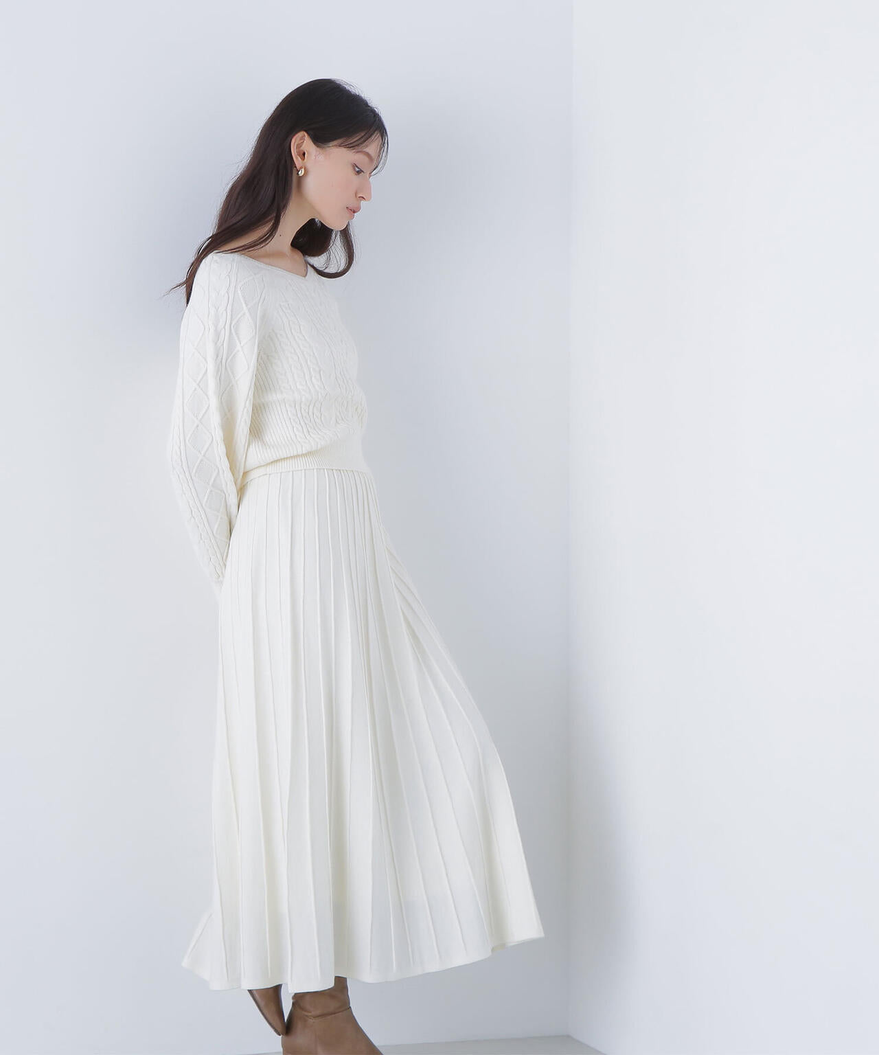 ケーブルニットセットアップ