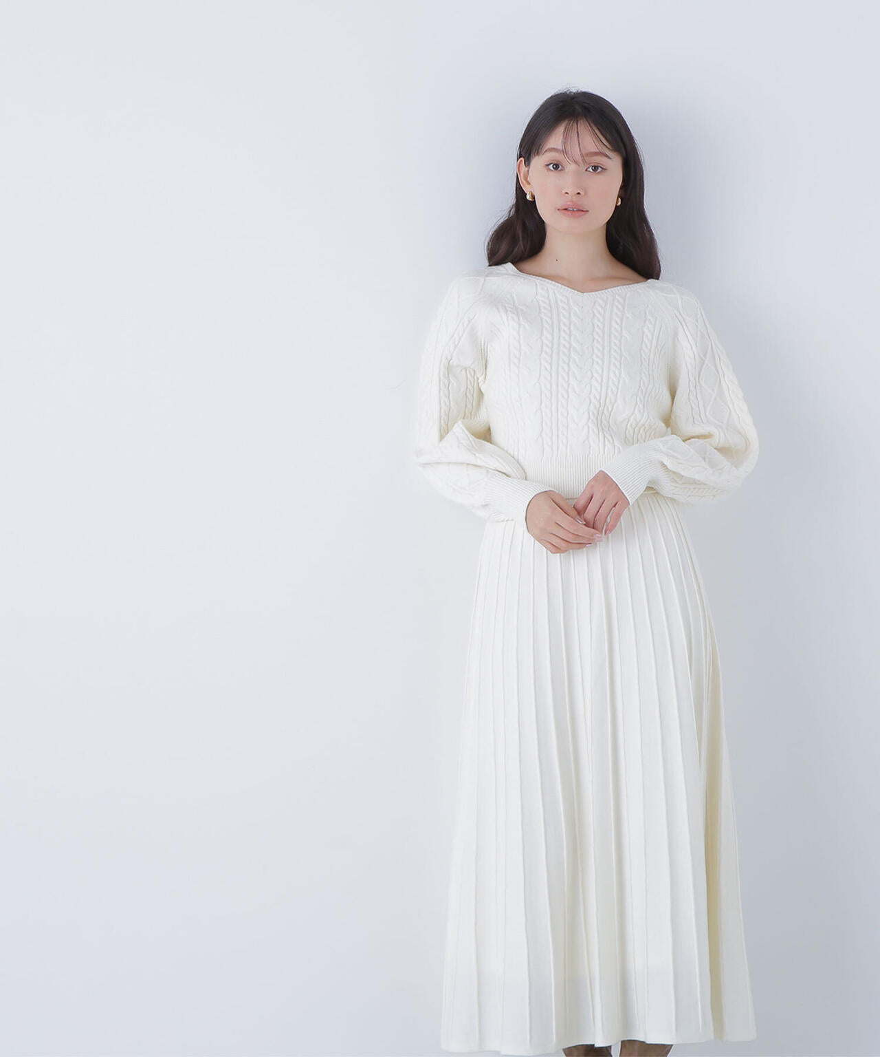 ケーブルニットセットアップ