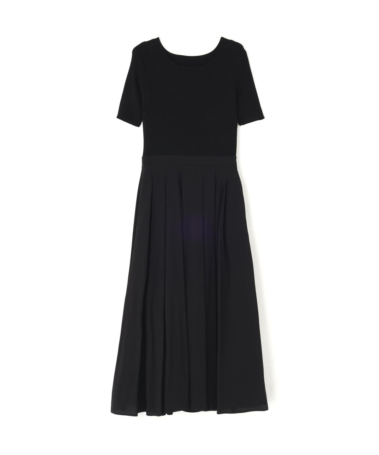 カットアウトニットドッキングワンピース