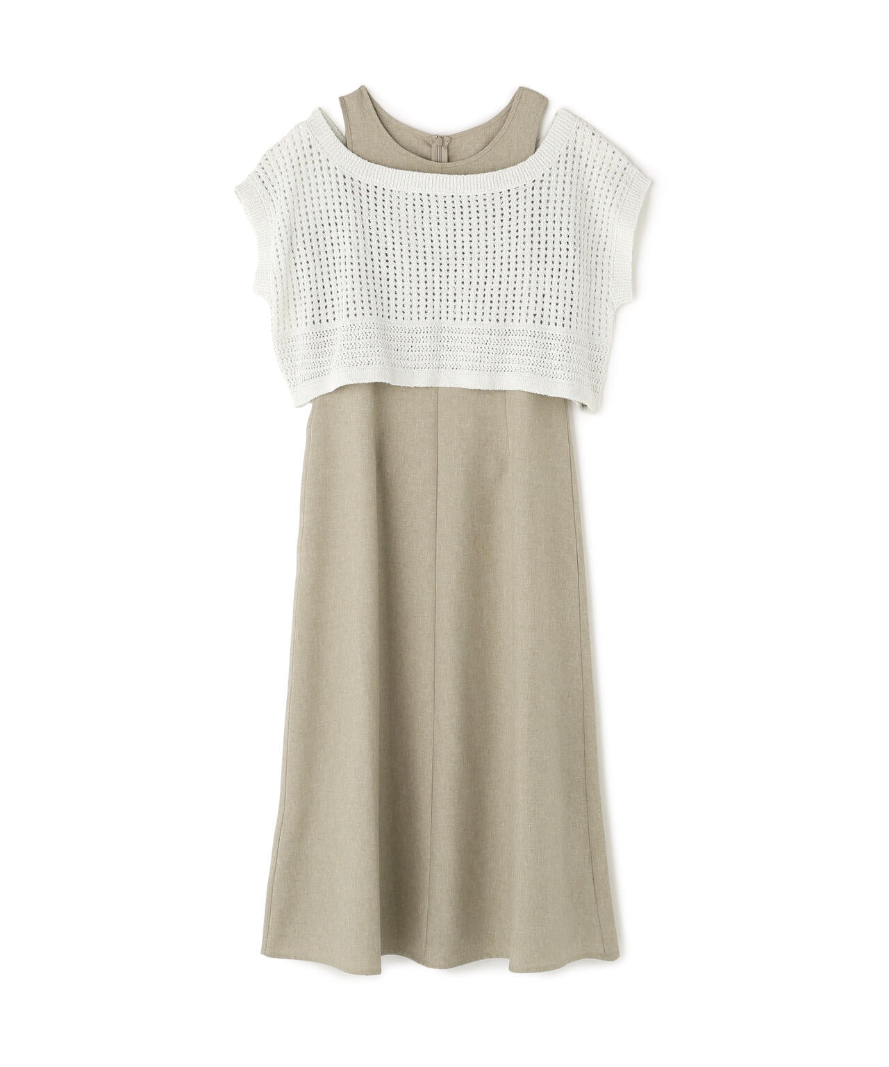 透かし編みニット&アメスリワンピース