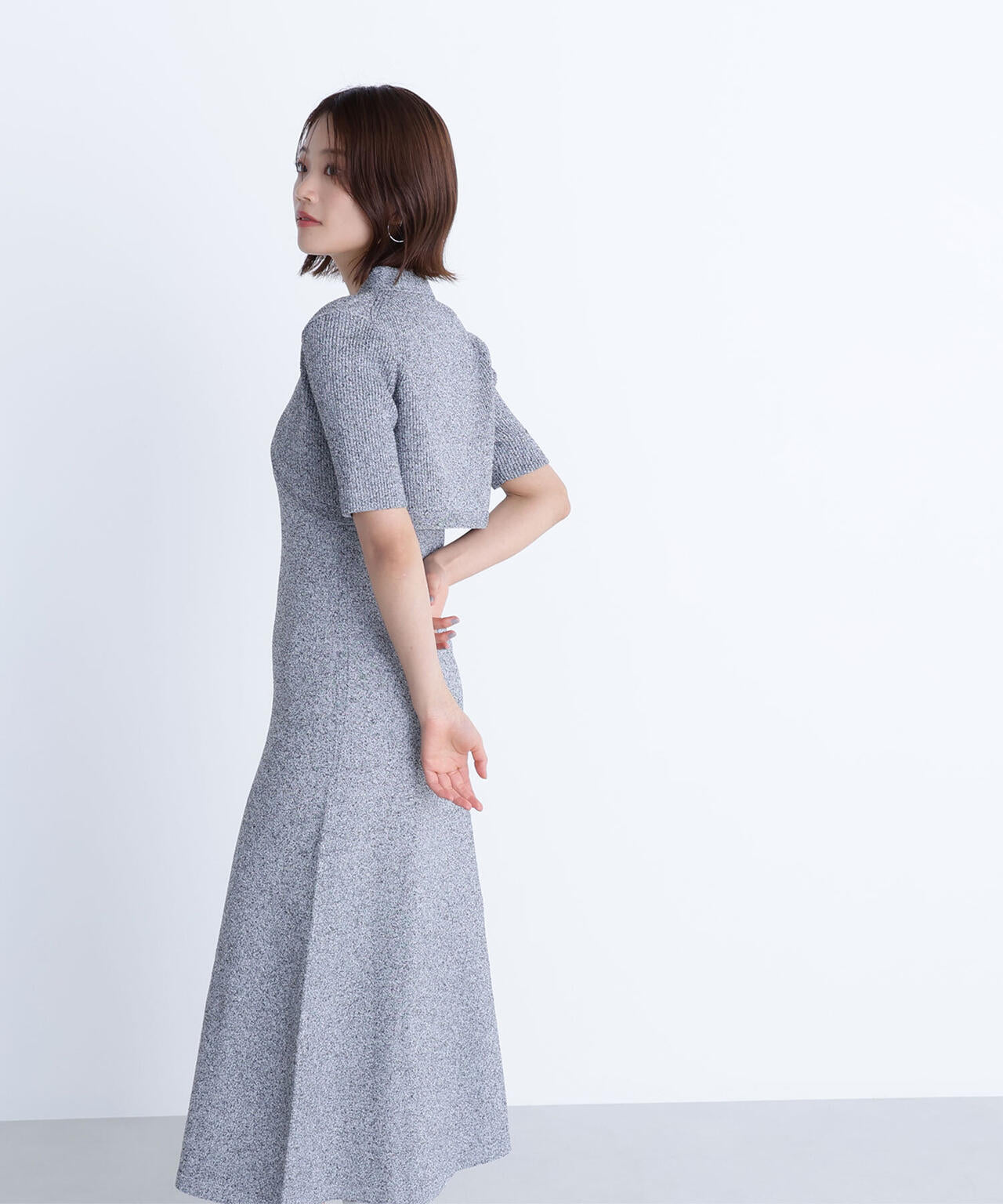 ショートボレロセットニットワンピース