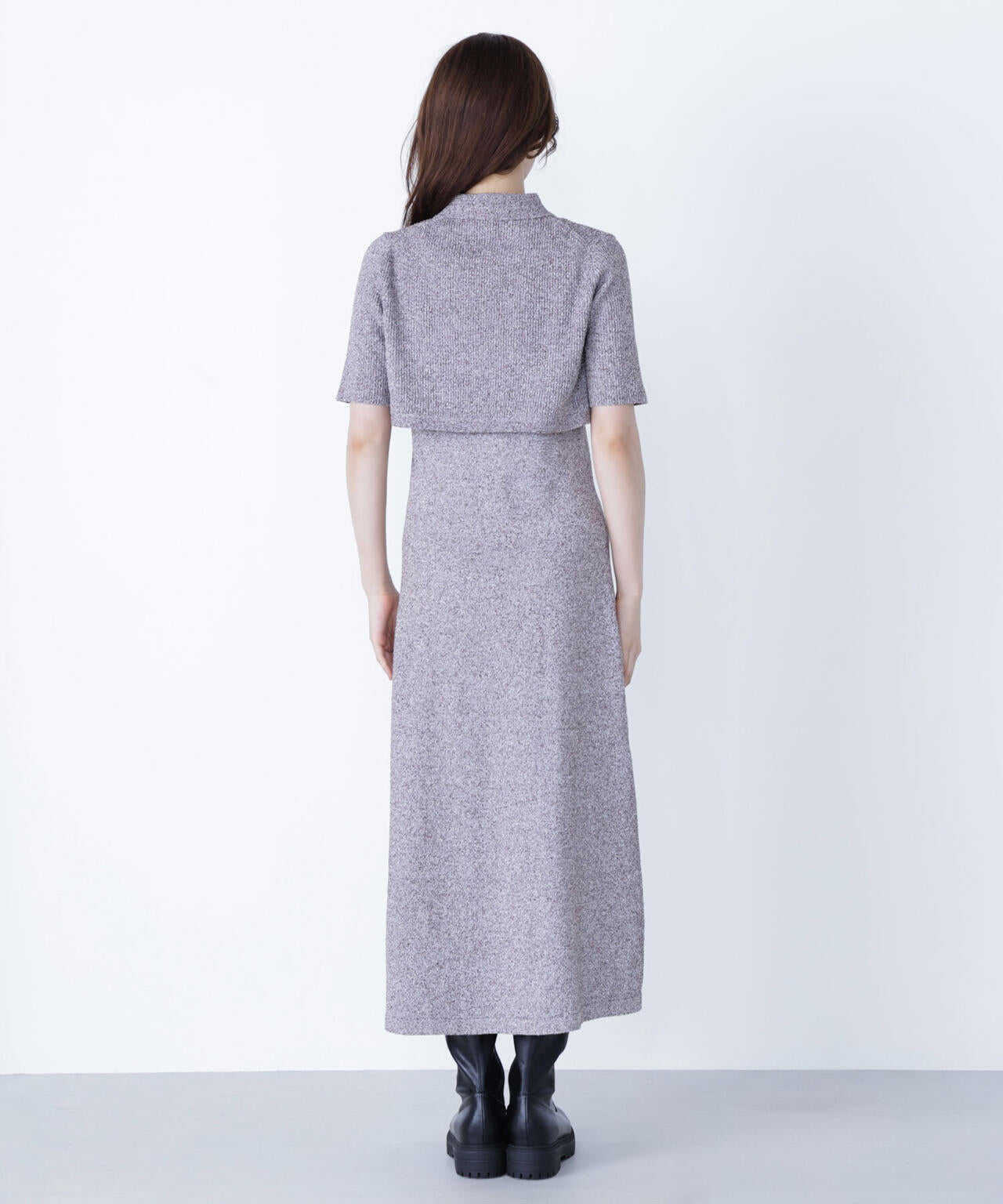 ショートボレロセットニットワンピース