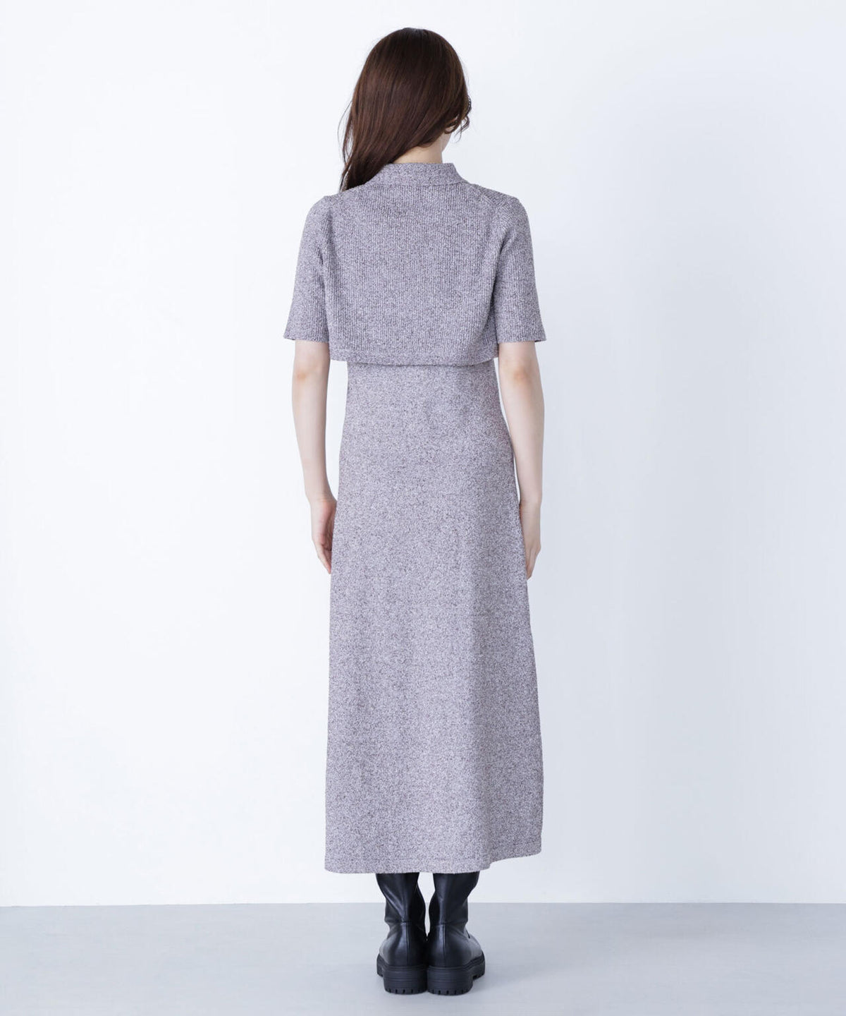 ショートボレロセットニットワンピース*