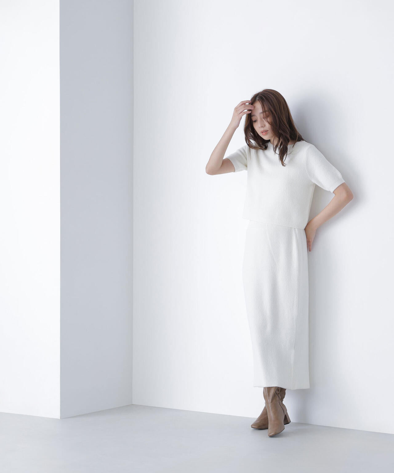 フェザーニットセットアップ