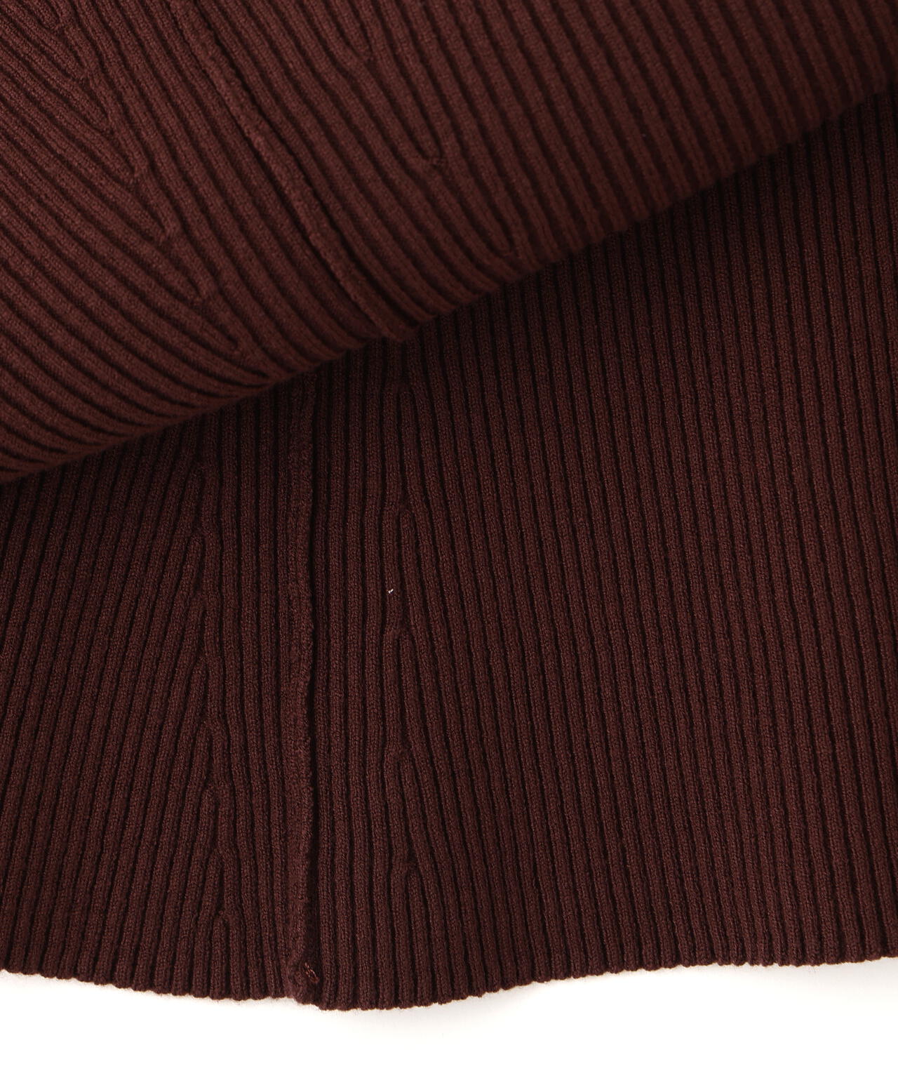 バイカラーニットカーデ&スカート