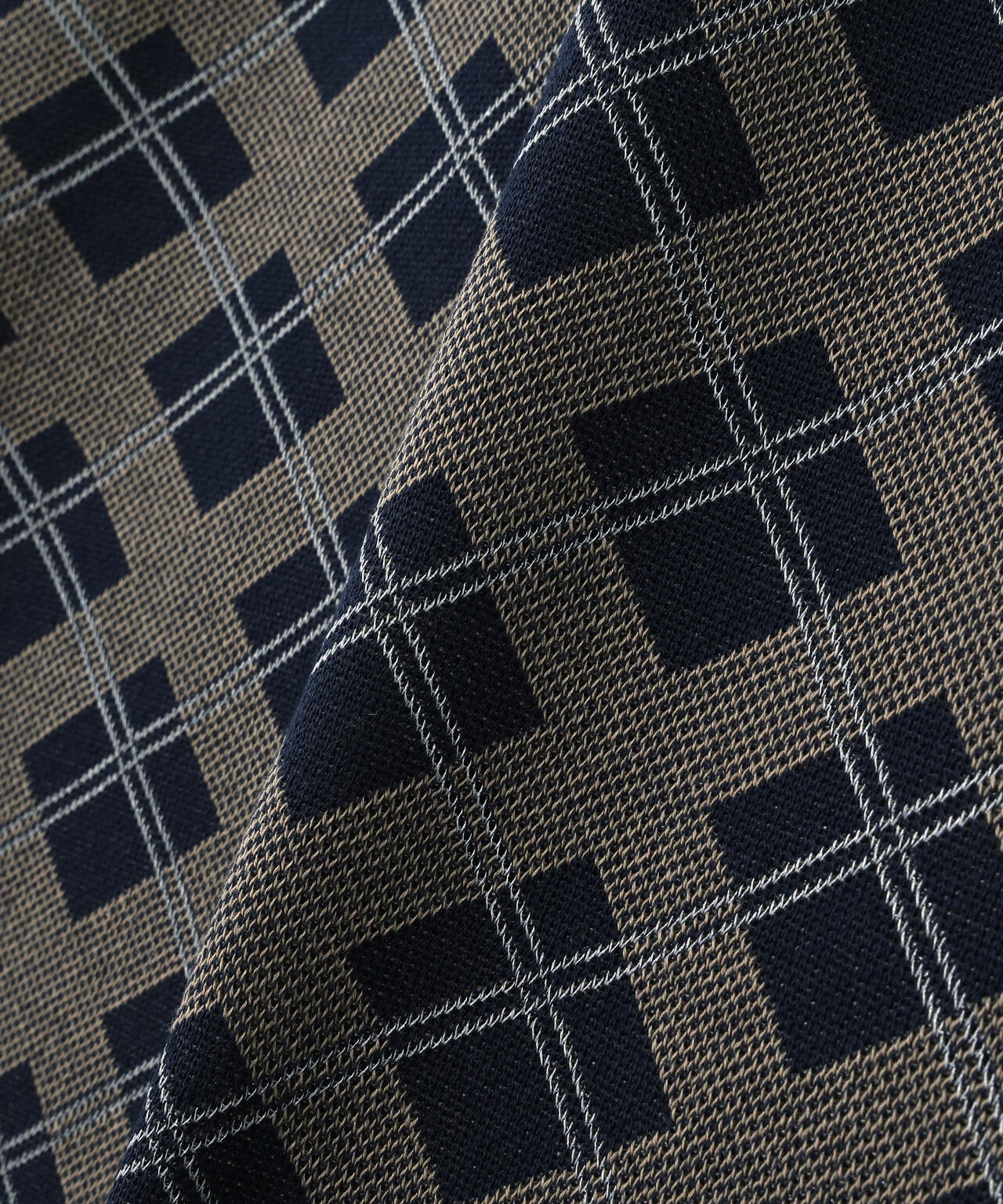 チェックニットキャミワンピースセット