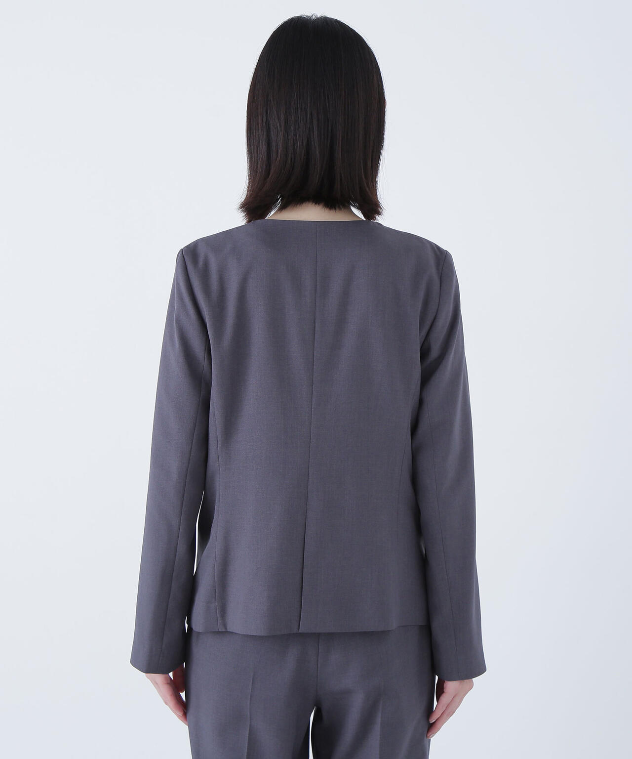 パウダリーツイルセットアップシリーズ ノーカラージャケット