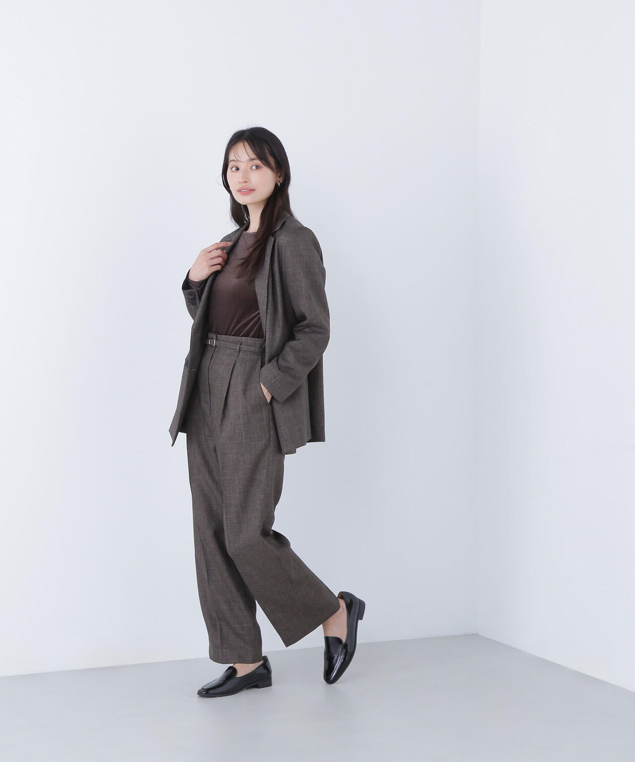 シャークスキン SETUPダブルブレストジャケット