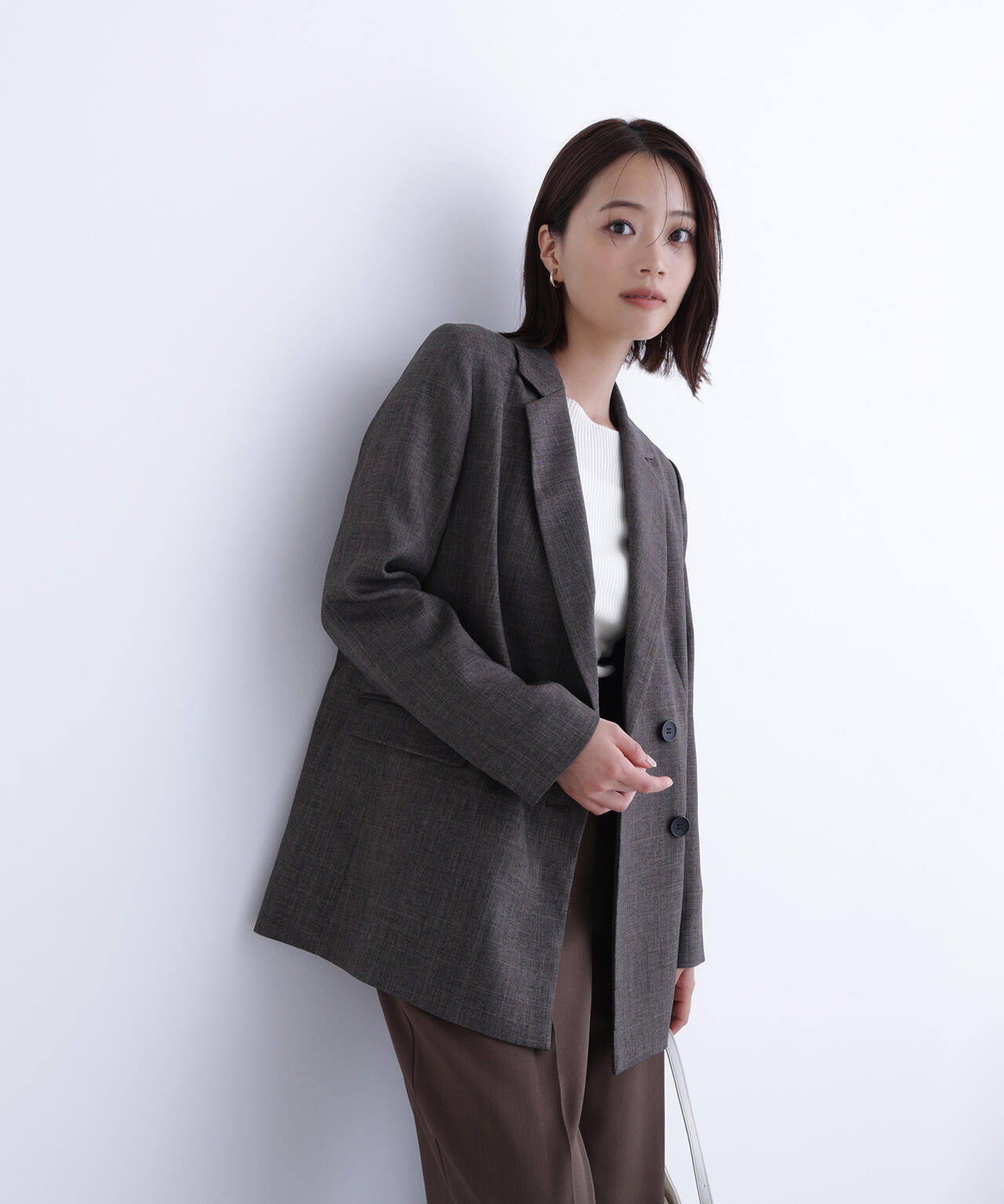 シャークスキン SETUPダブルブレストジャケット