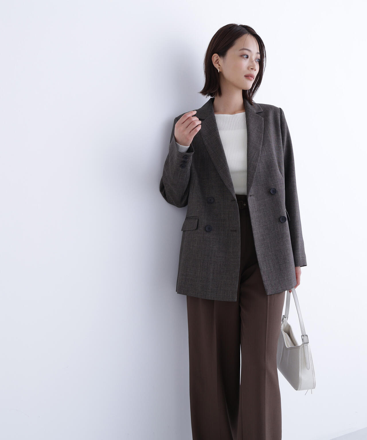 シャークスキン SETUPダブルブレストジャケット