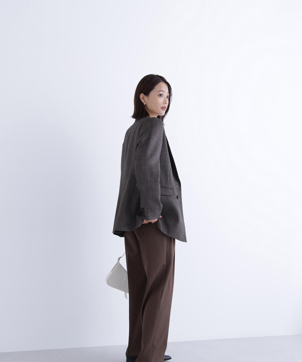 シャークスキン SETUPダブルブレストジャケット