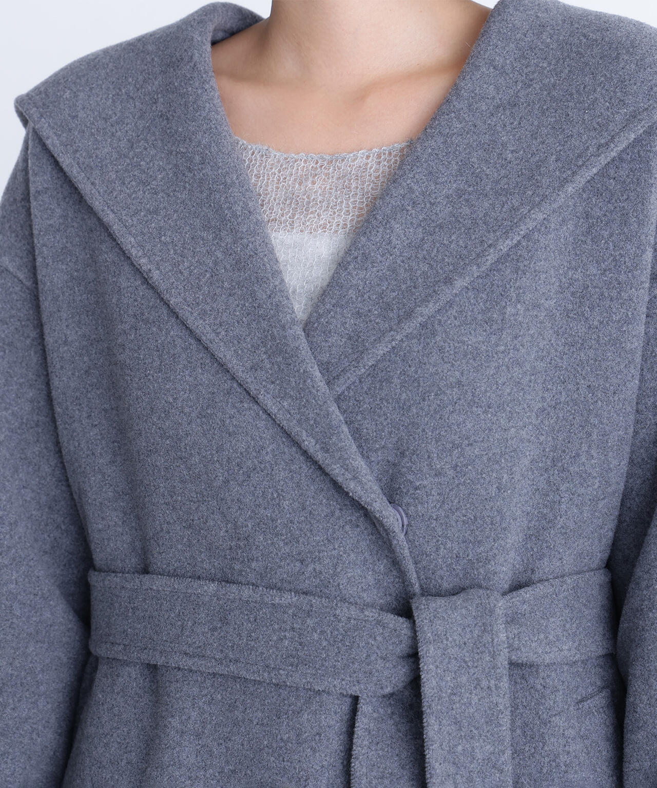 フーデッドロングコート