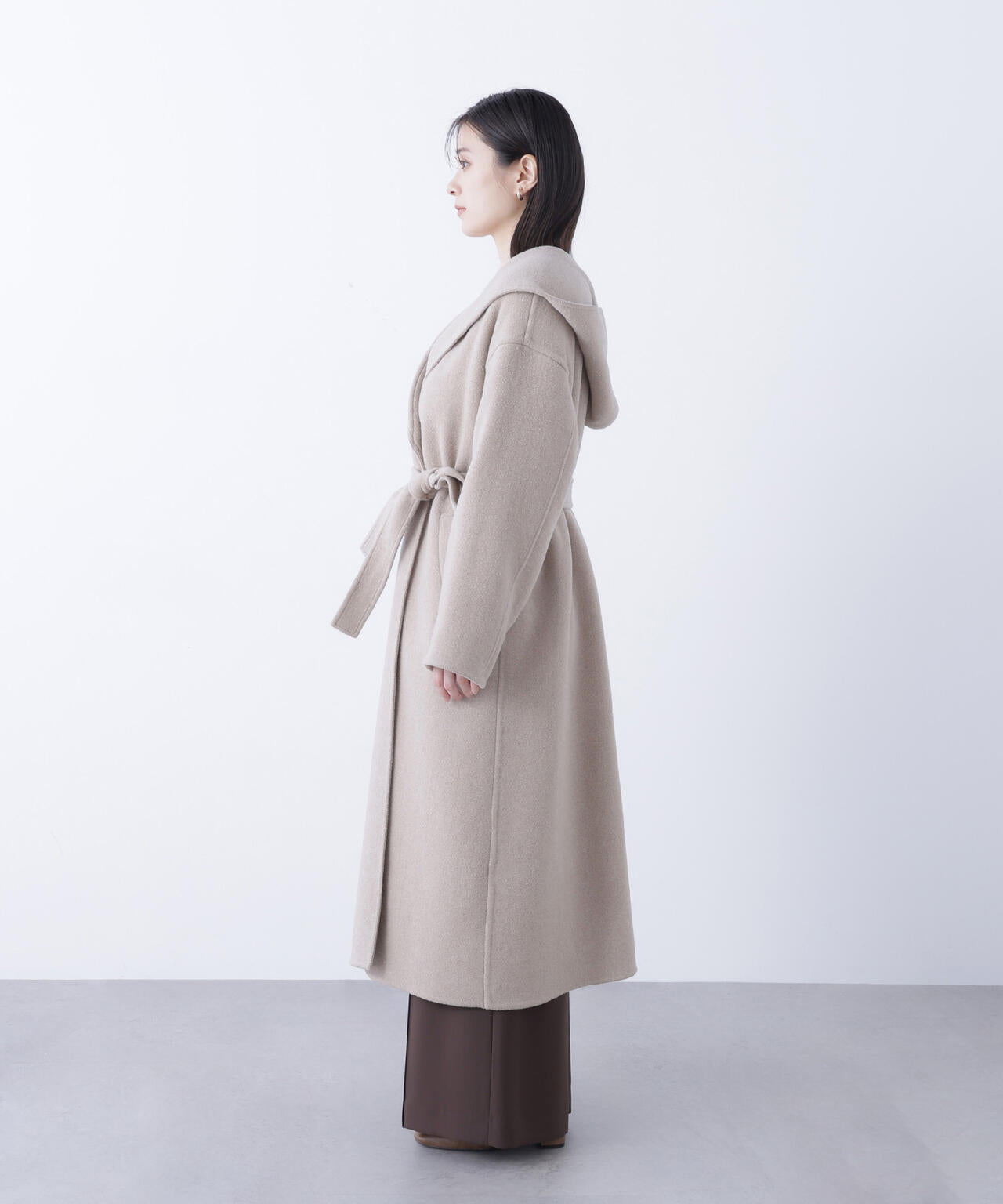 フーデッドロングコート