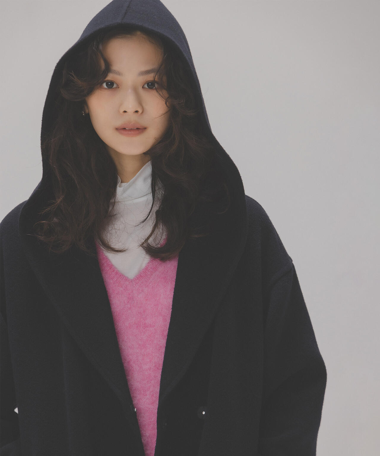 フーデッドロングコート