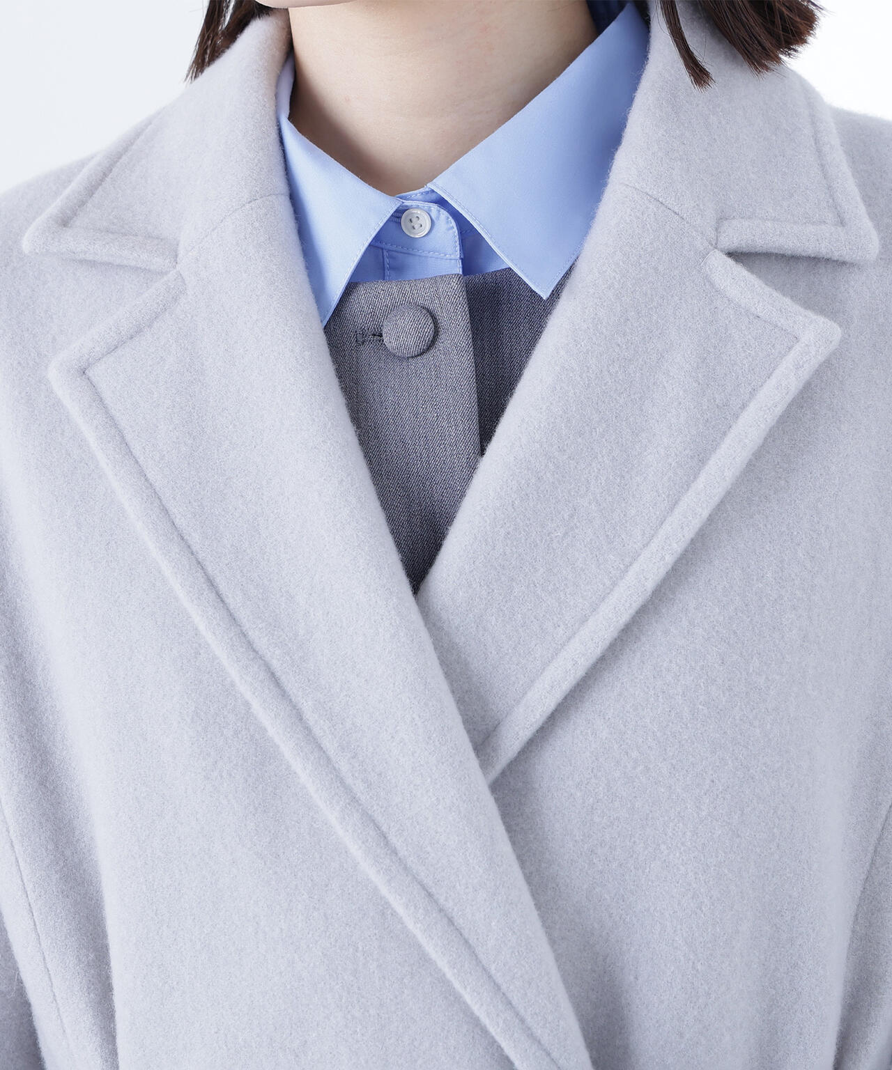 テーラーベルテッドロングコート