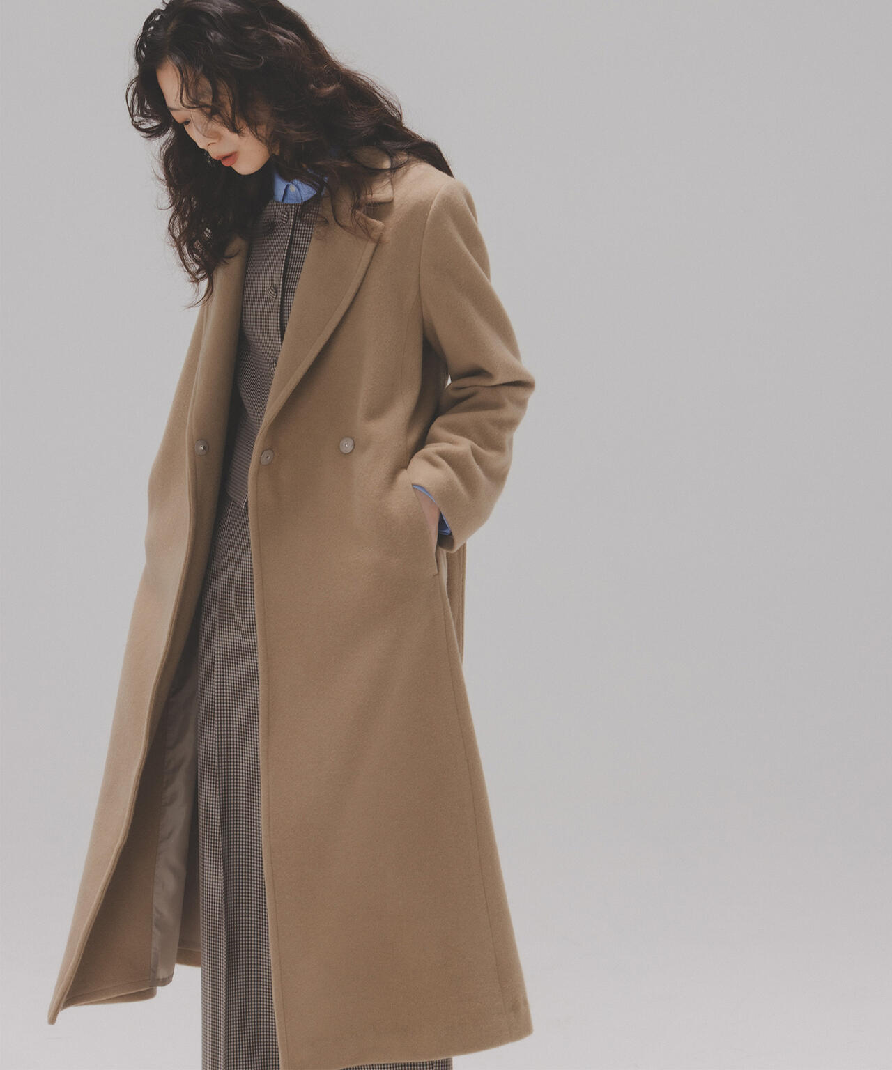 テーラーベルテッドロングコート