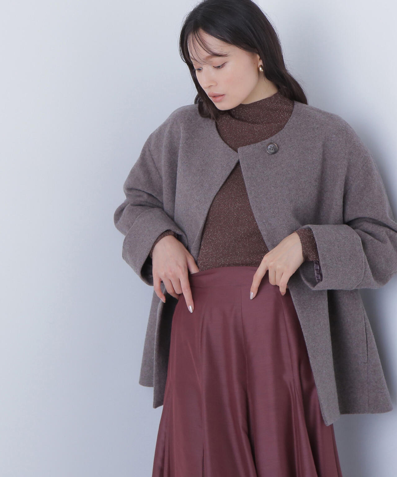 【sweet12月号掲載】【ちょうど、いい服】毎日に“ちょうどいい”カシミヤ混コート