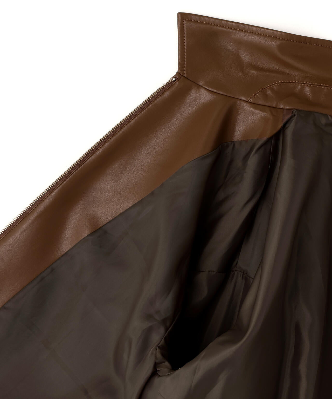 フェイクレザードロストブルゾン