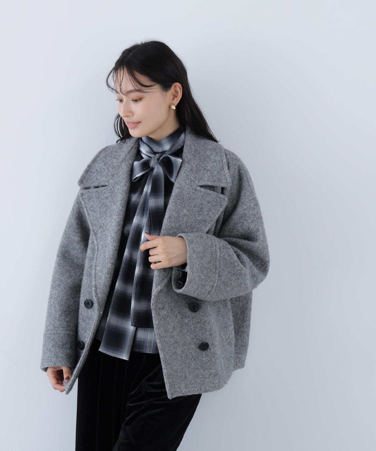 ウーリーフォルムハーフコート