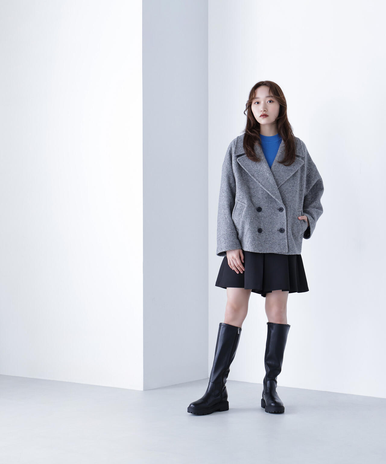 ウーリーフォルムハーフコート