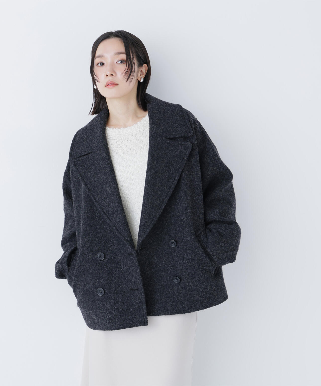 ウーリーフォルムハーフコート