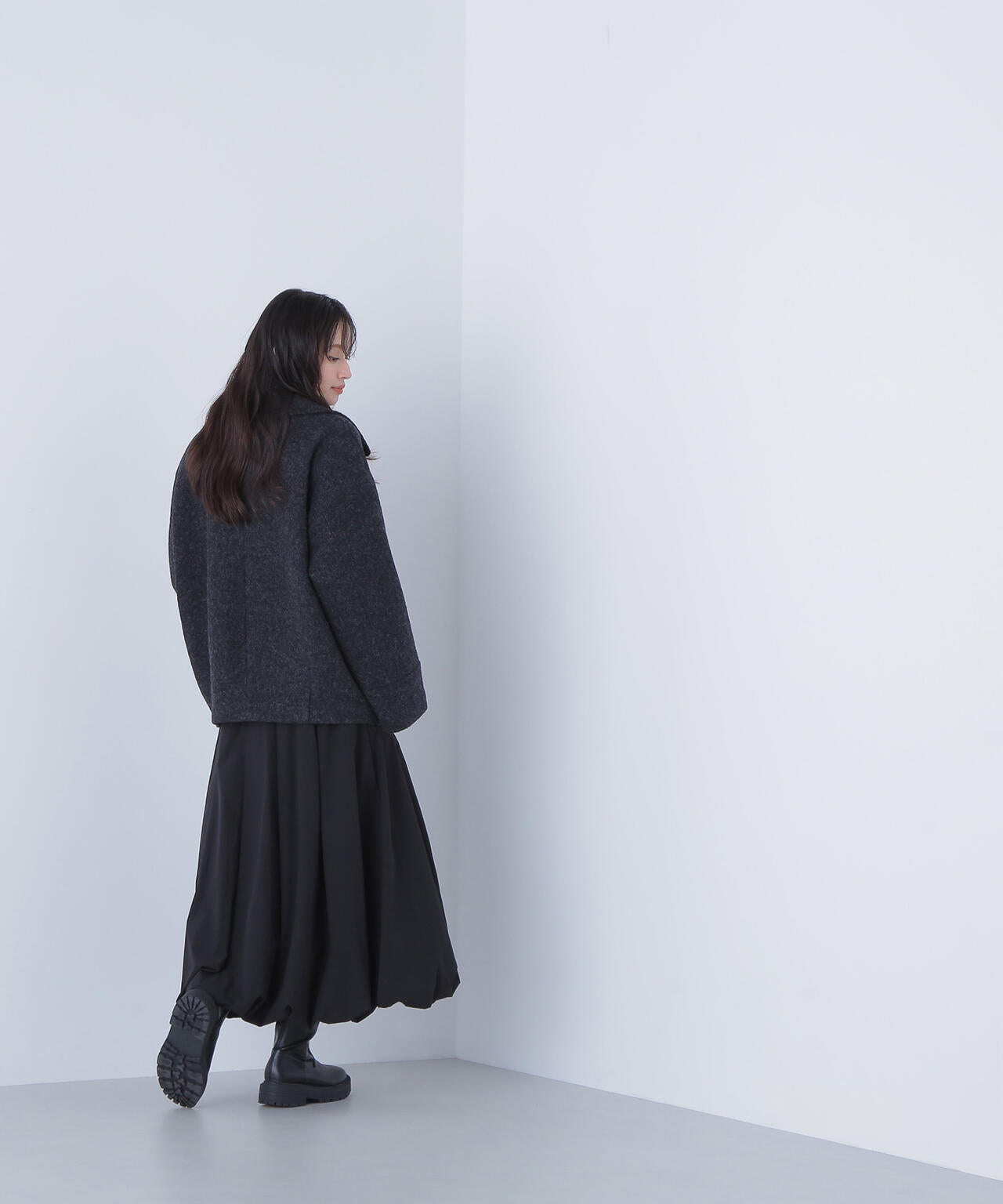 ウーリーフォルムハーフコート