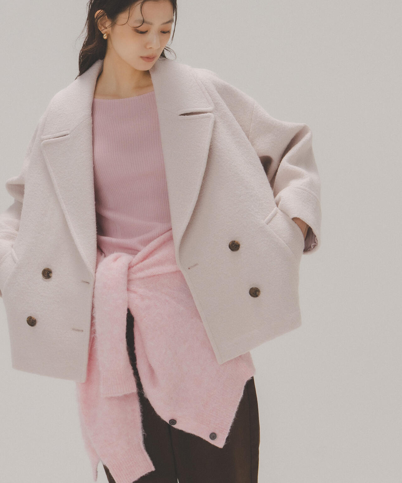 ウーリーフォルムハーフコート