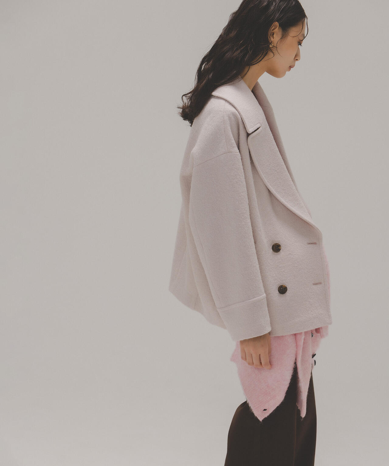 ウーリーフォルムハーフコート