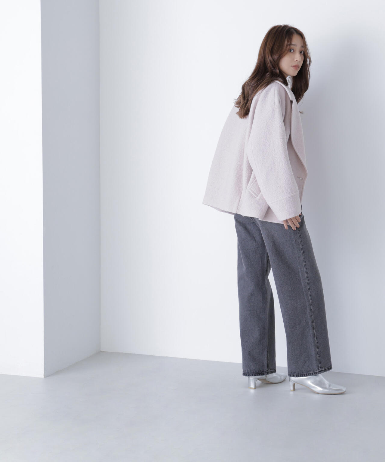 ウーリーフォルムハーフコート