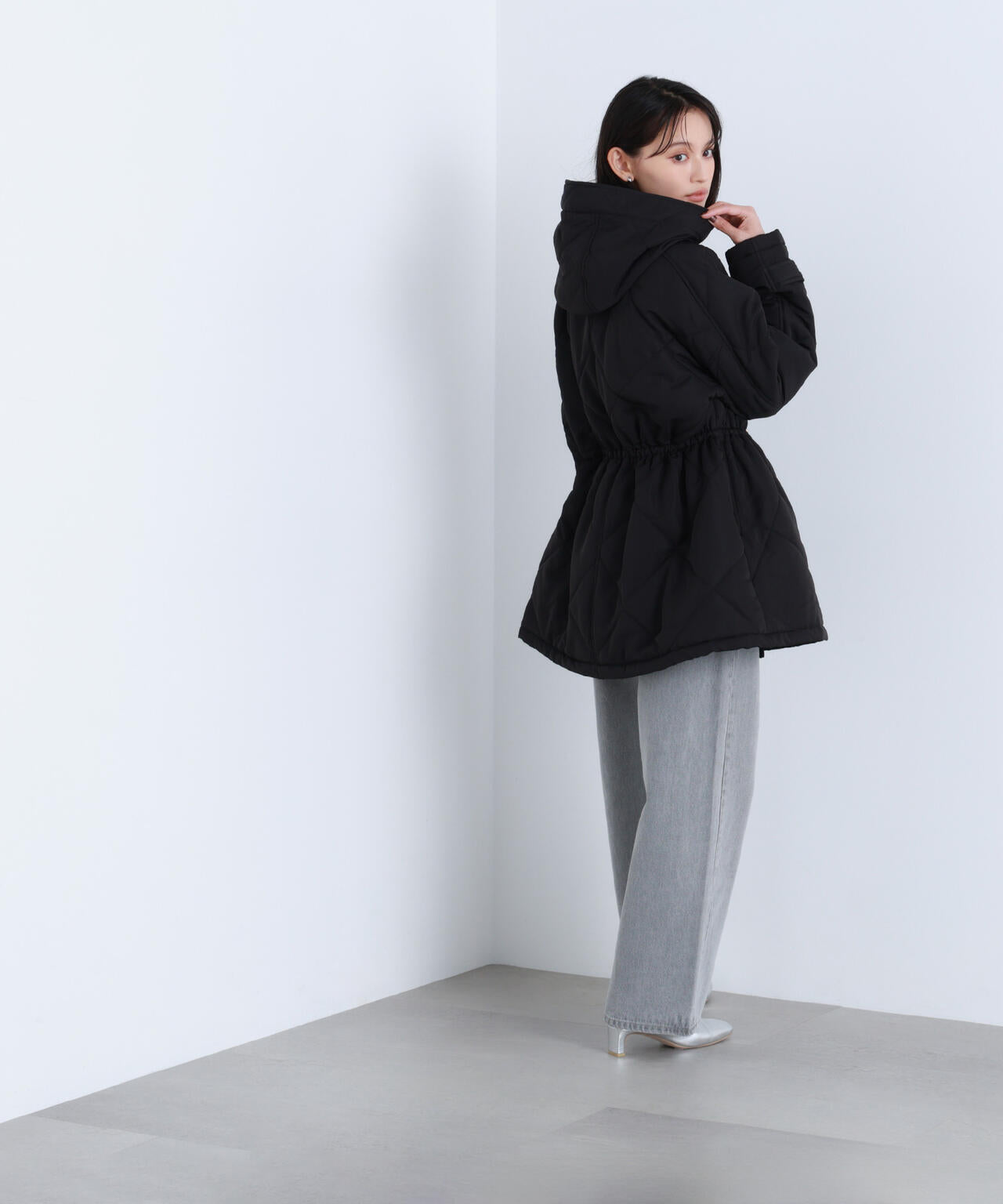 2wayダイヤキルティングブルゾン