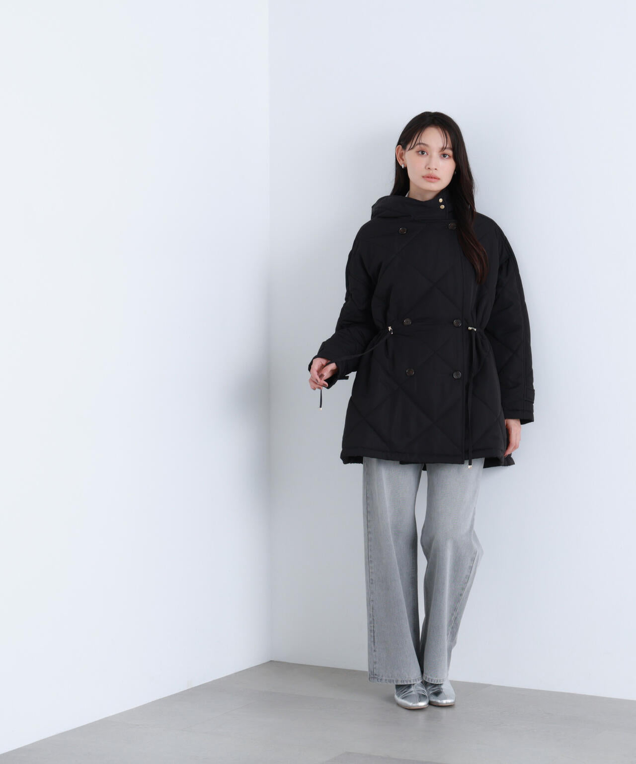 2wayダイヤキルティングブルゾン