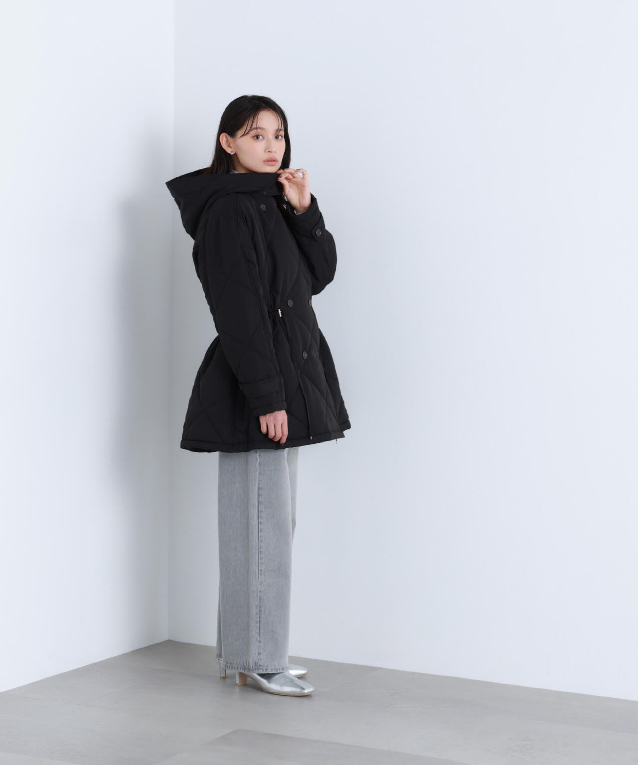 2wayダイヤキルティングブルゾン