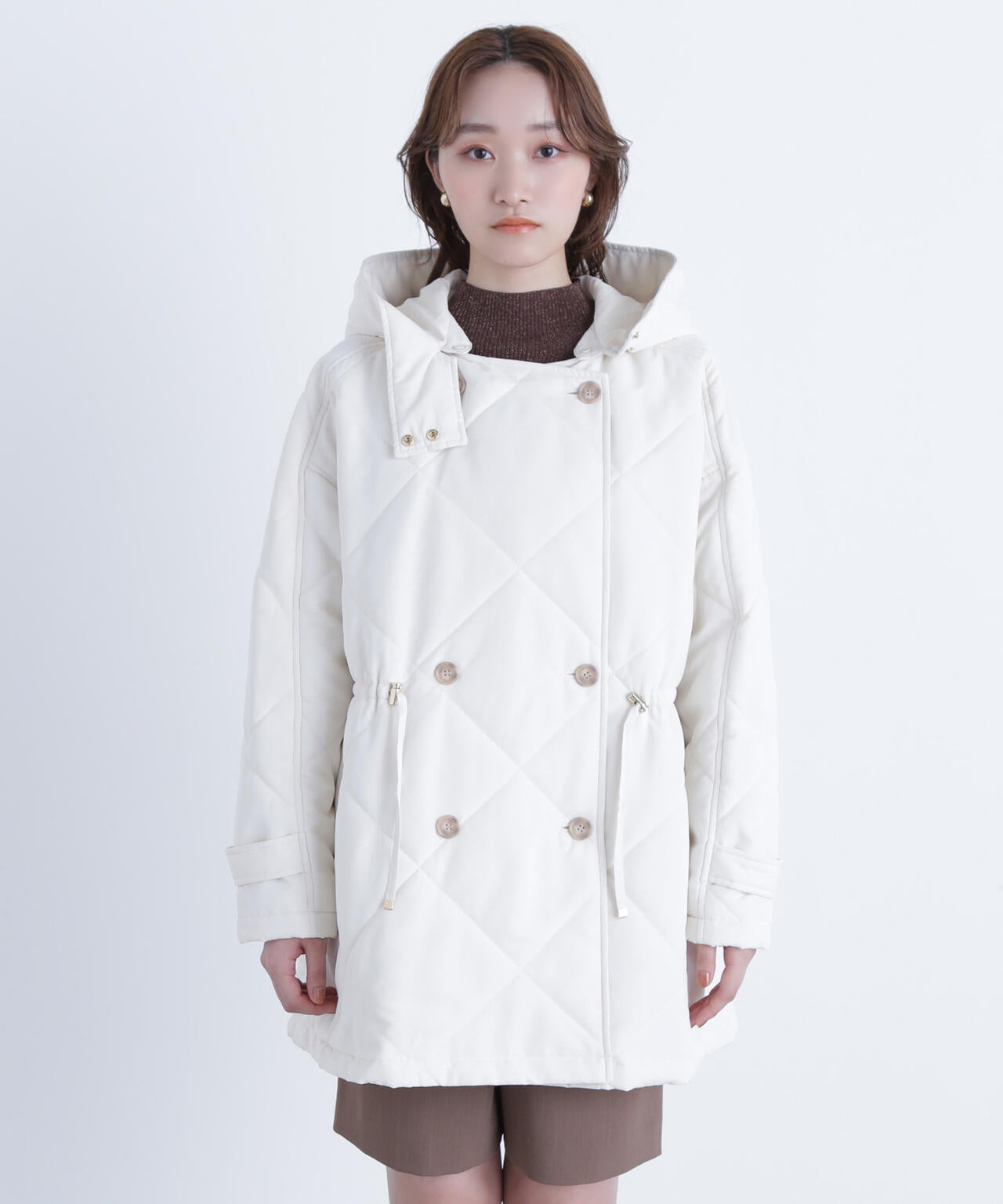 2wayダイヤキルティングブルゾン