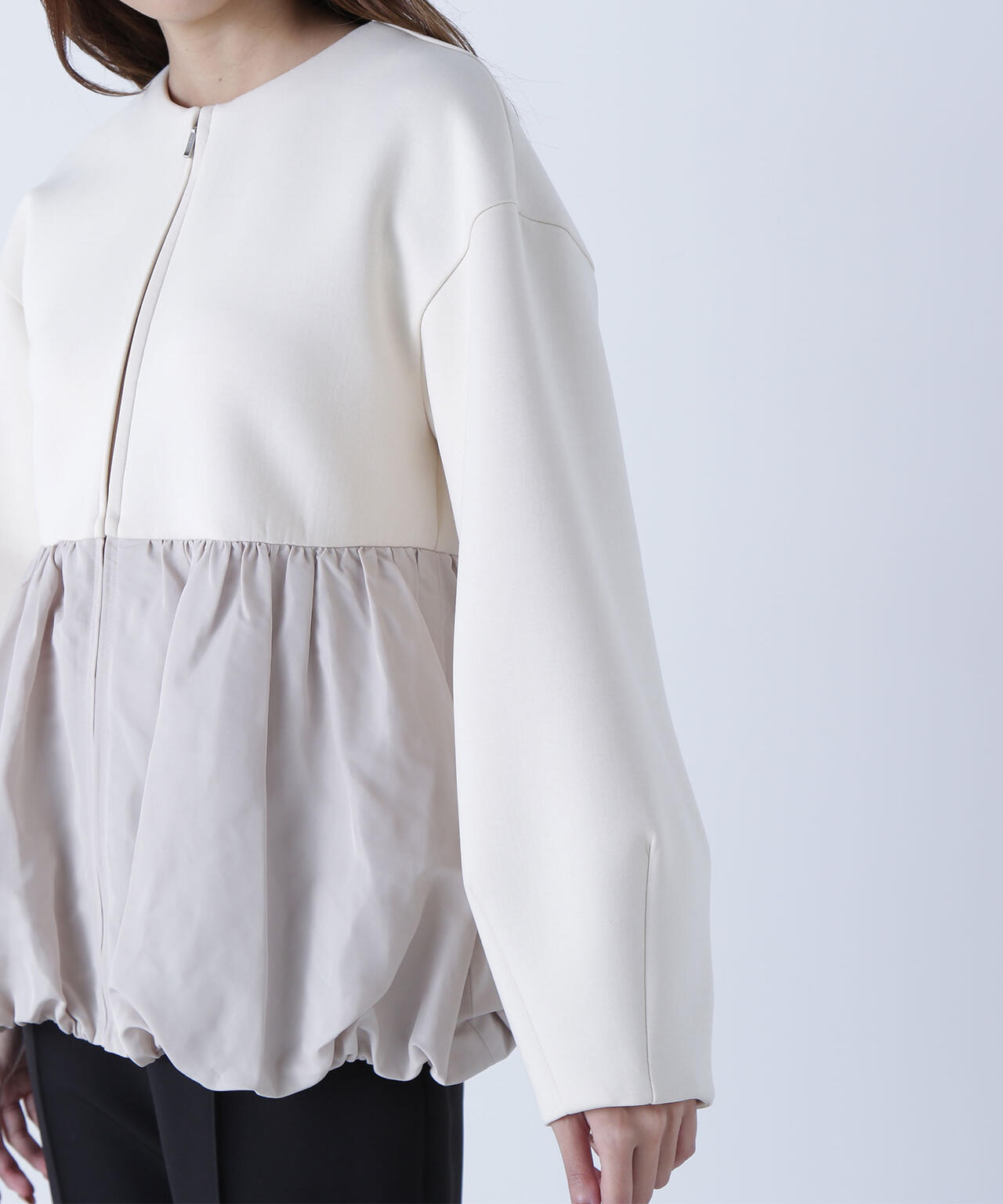 ダンボールドッキングペプラムブルゾン