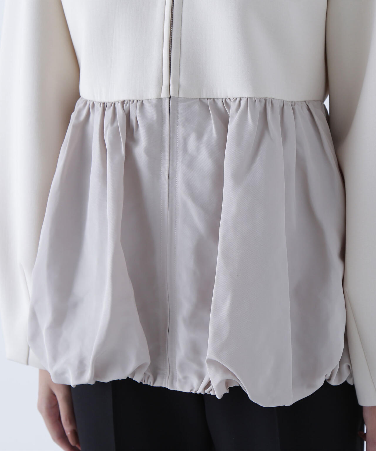 ダンボールドッキングペプラムブルゾン