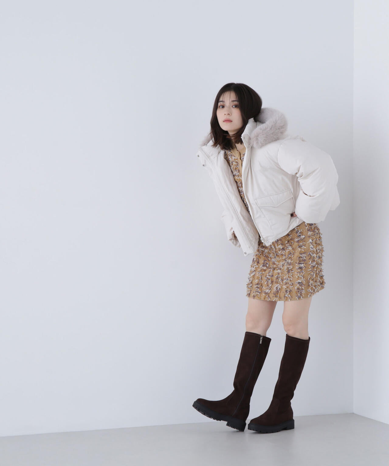 フードファーショートダウン