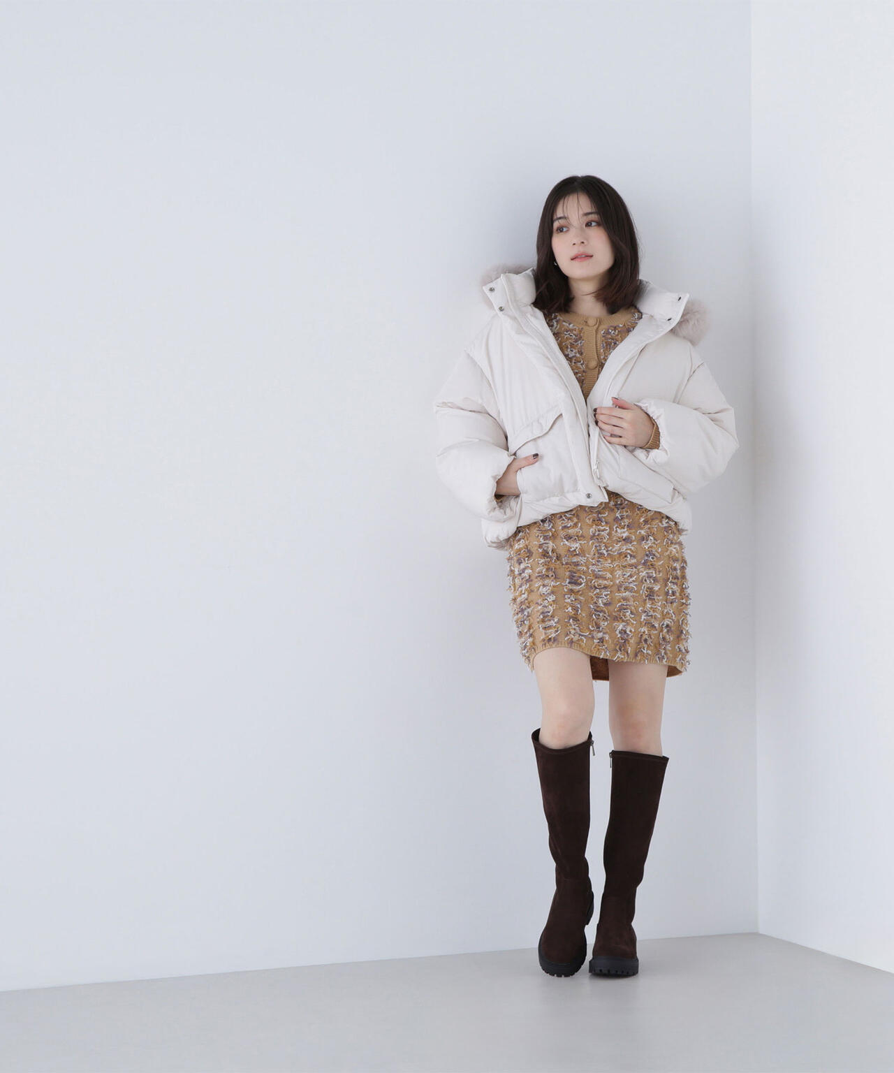 フードファーショートダウン