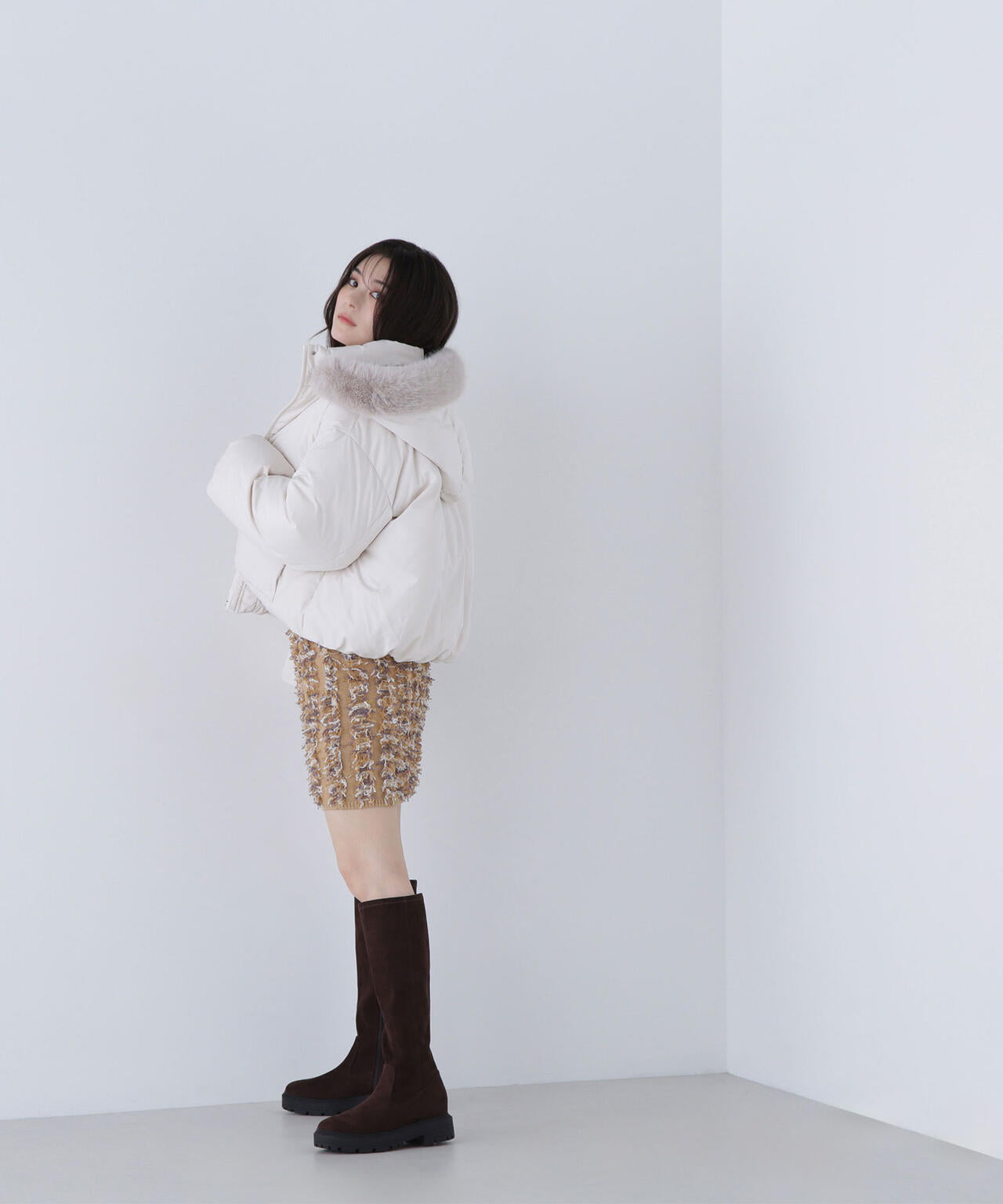 フードファーショートダウン