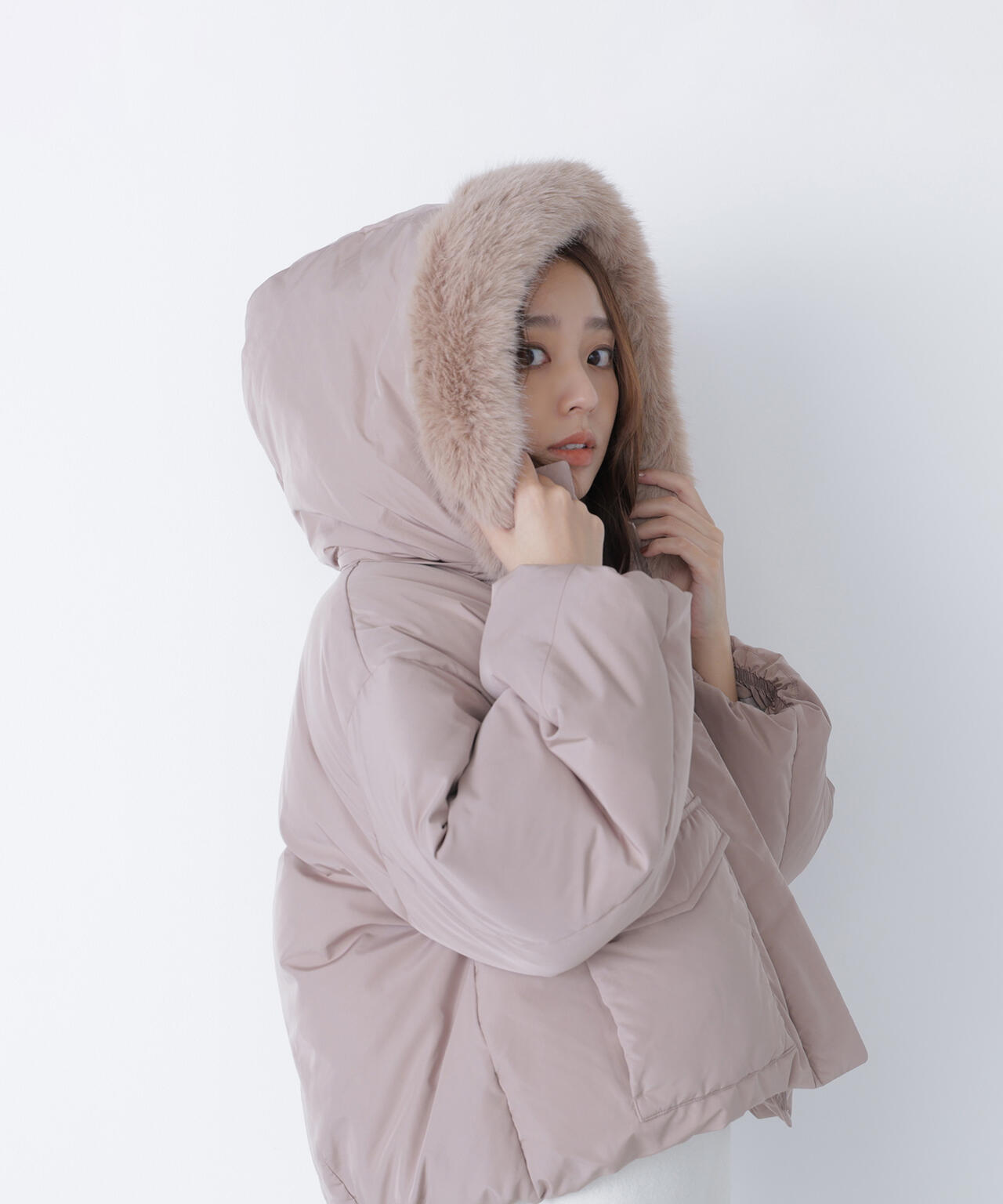 フードファーショートダウン