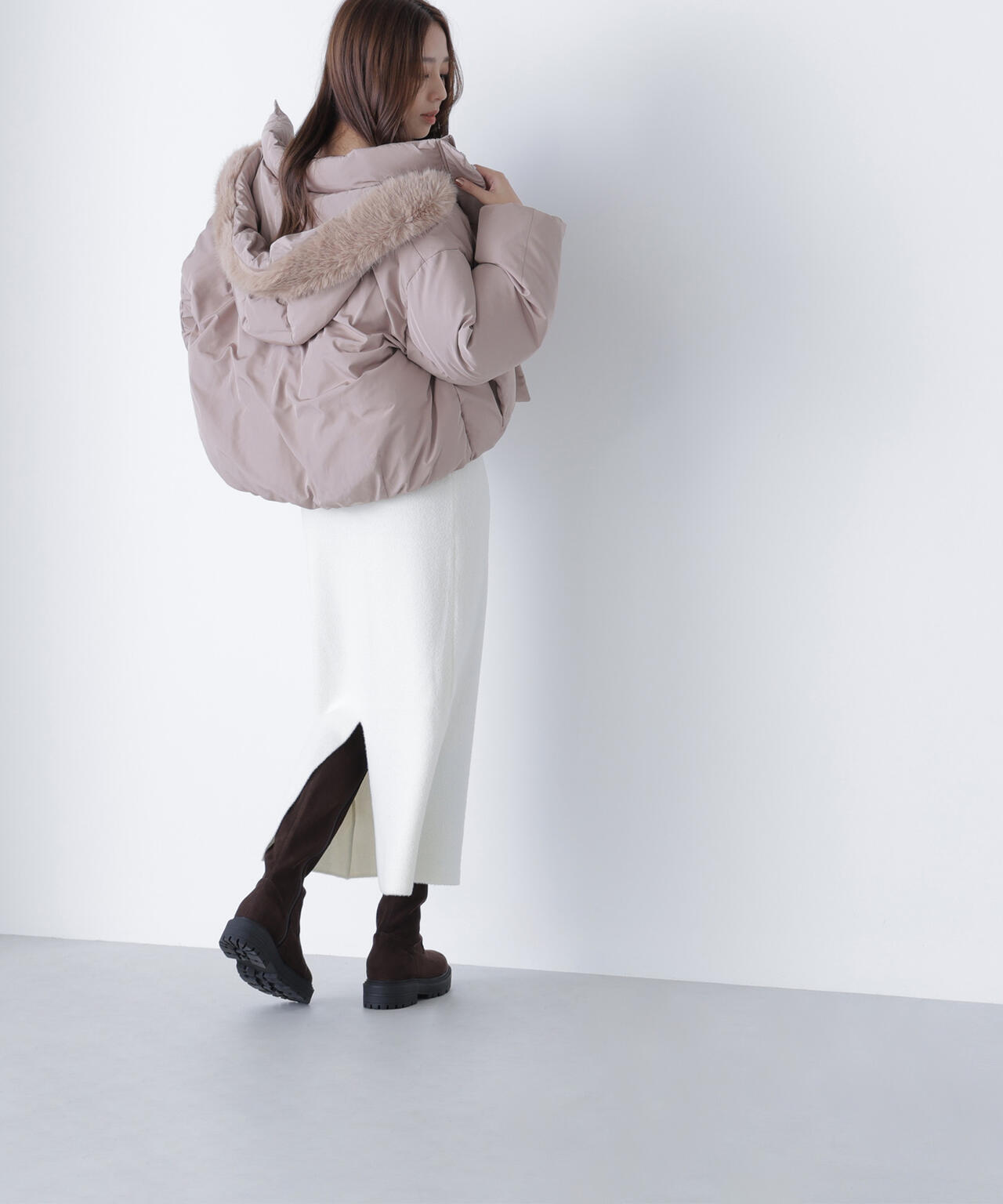 フードファーショートダウン