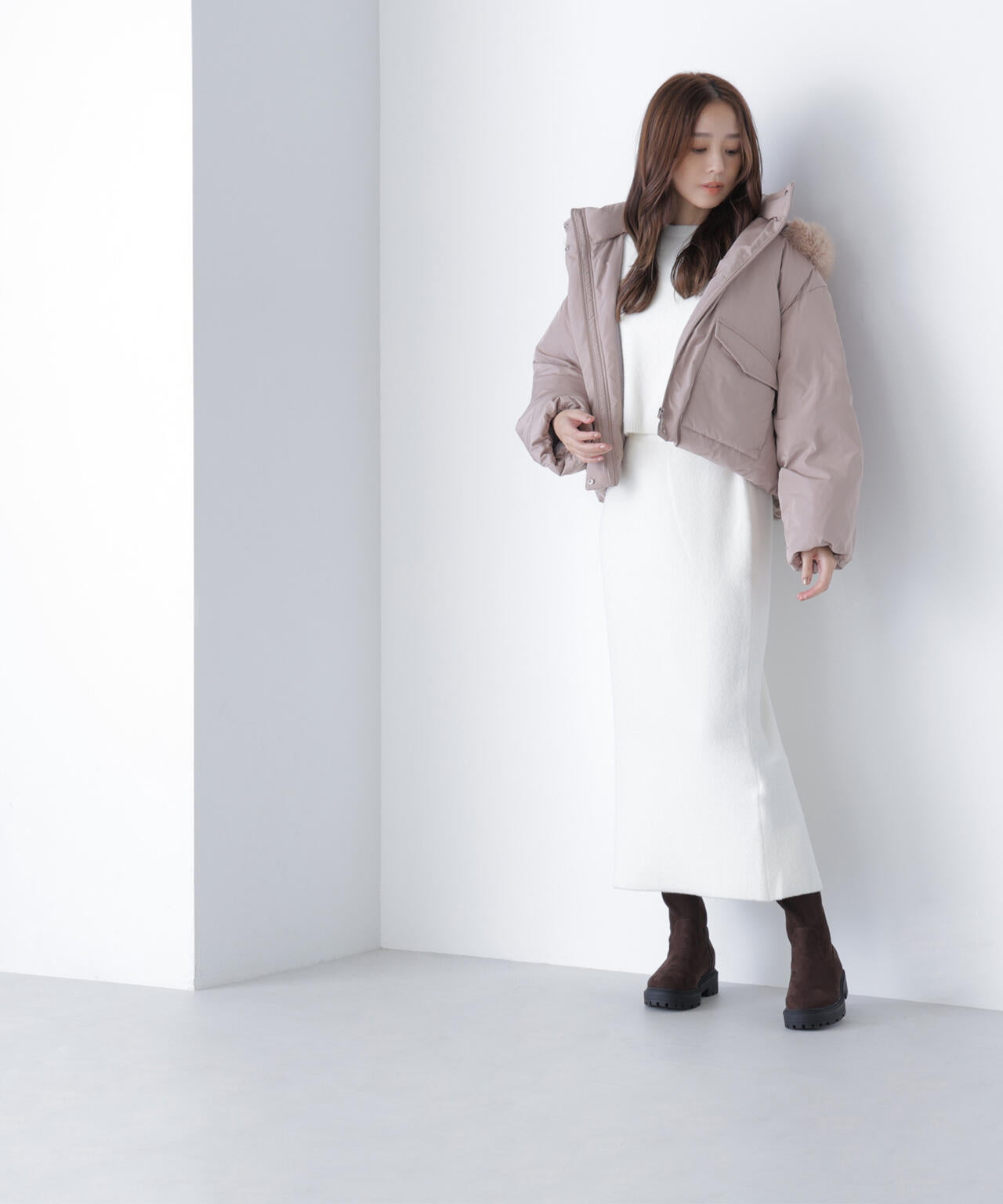 フードファーショートダウン