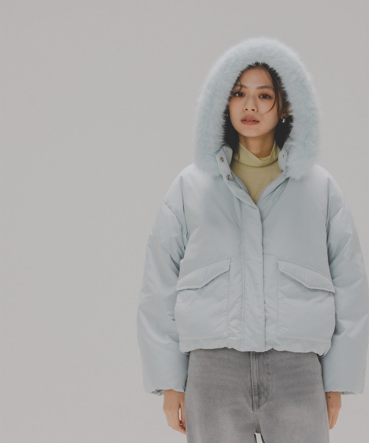 フードファーショートダウン