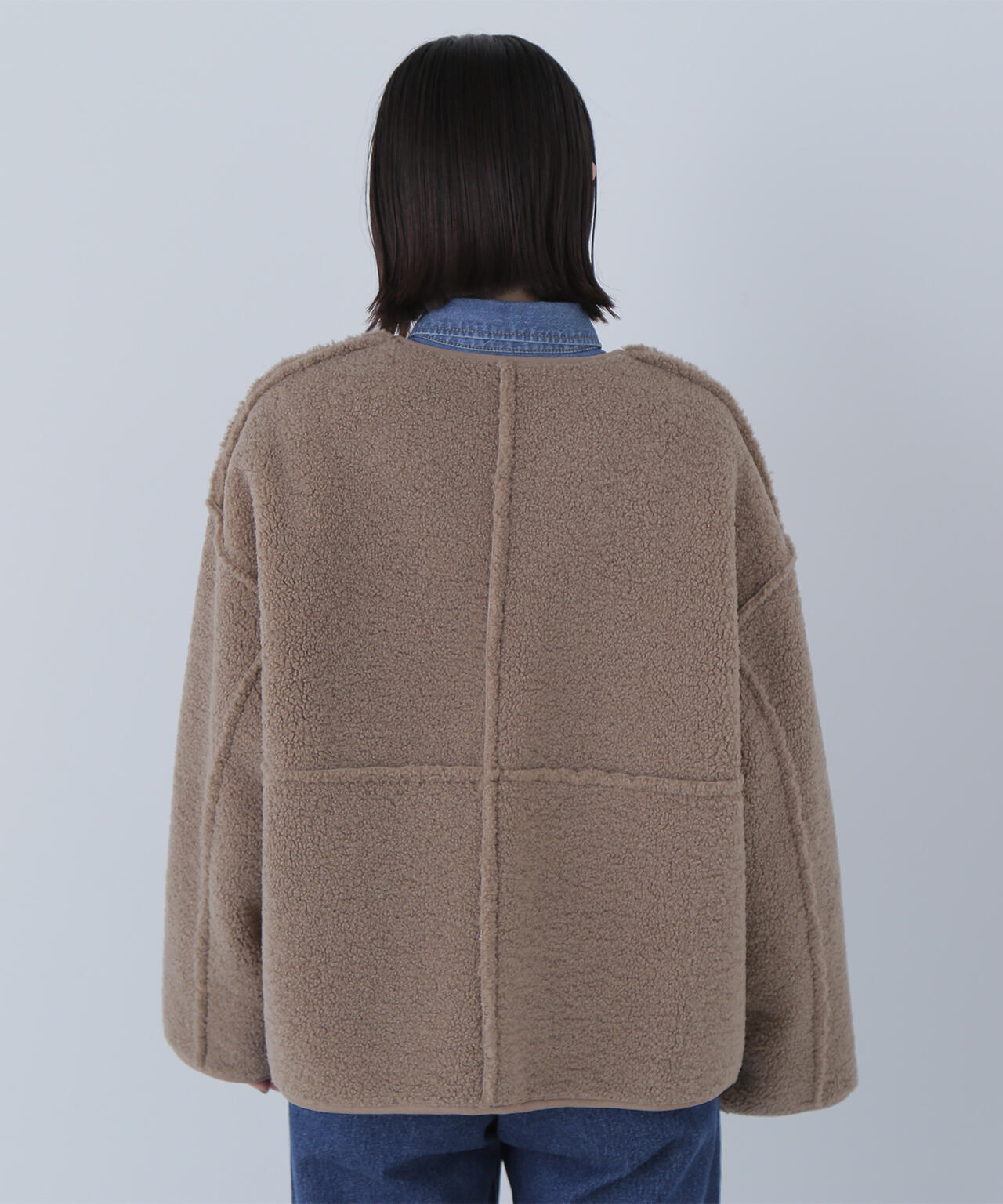 リバーシブルフェイクスウェードコート