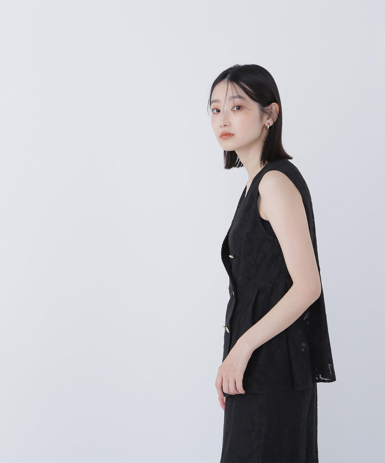 メッシュレース SETUP ジレ*