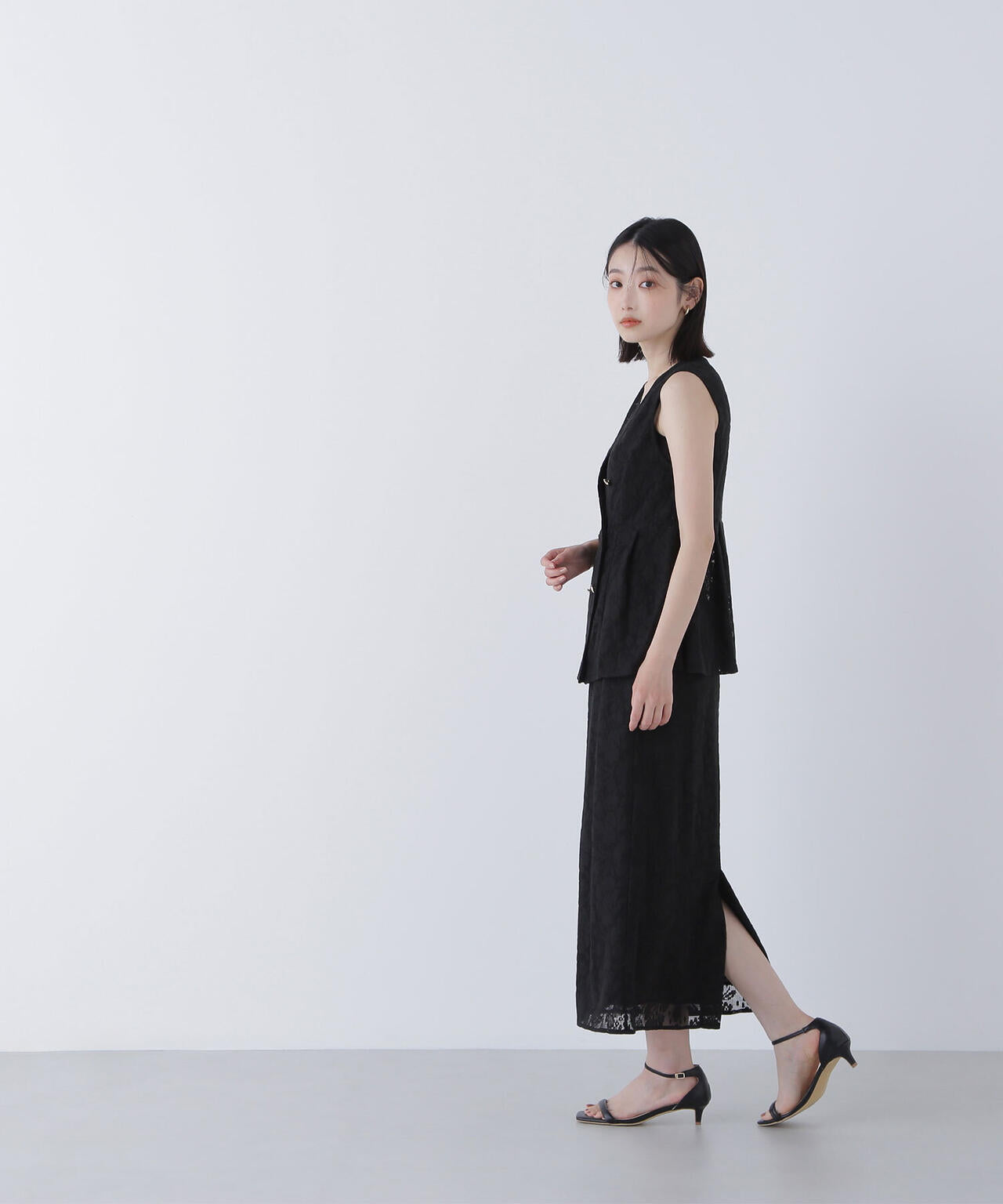 メッシュレース SETUP ジレ*